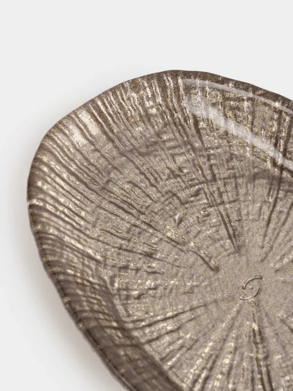 Блюдо, 21х13х2 см, стекло, овальное, коричневое, Raisen, image-4