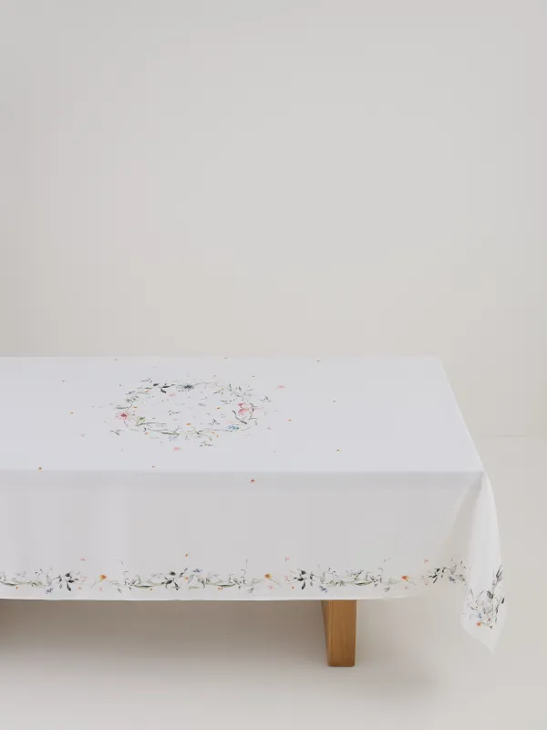 Скатерть, 170х250 см, Кролики и цветы, Rabbits in flower, image-6