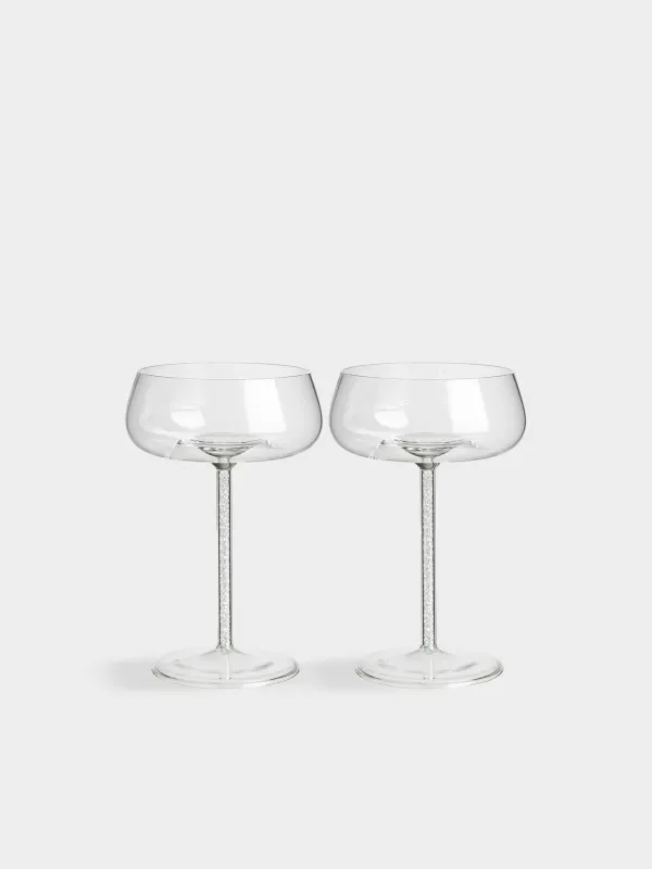 Бокал-креманка для шампанского, 2 шт, со стразами, Sorento crystal, image-0