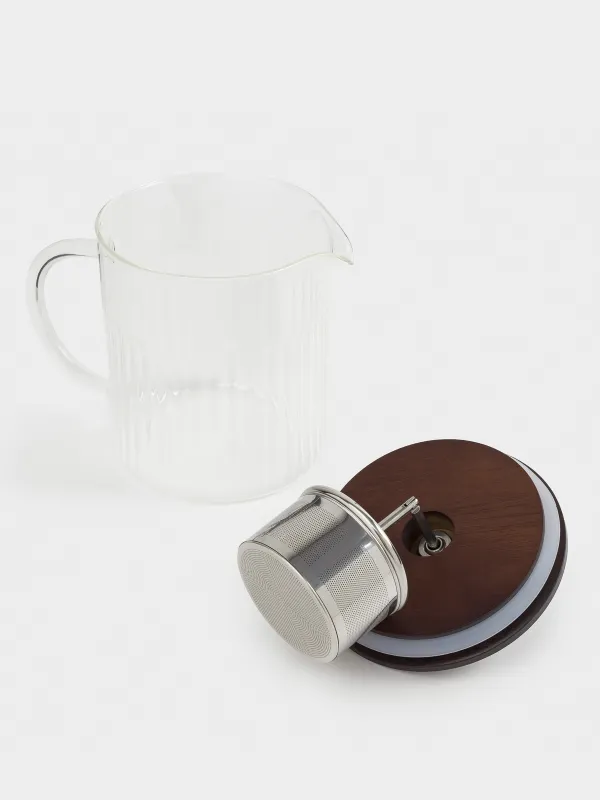 Чайник заварочный, 1,1 л, стекло Б/сталь, Bell R, image-3