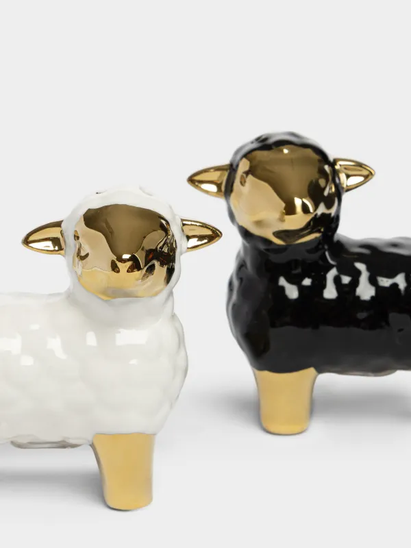Набор для соли и перца, Овцы, Sheep gold, image-1