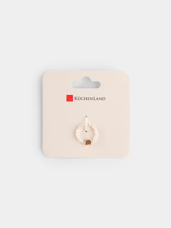 Кольцо, Сердце, Pearl heart, image-4