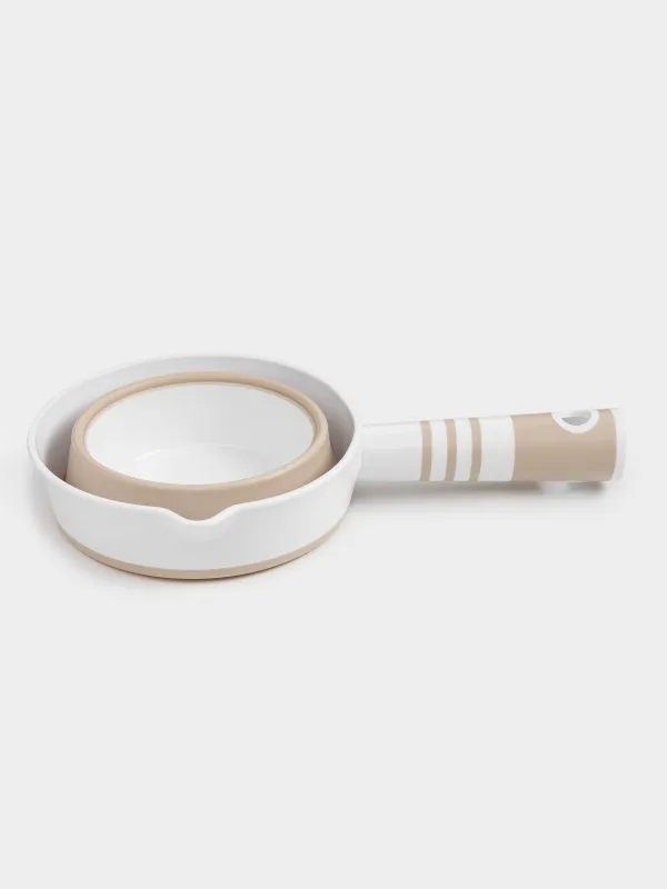 Ковш, 15 см, 1 л, складной, пластик/резина, бежевый, Foldaway, image-4