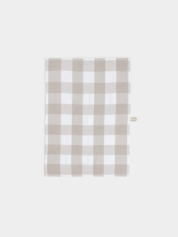 Полотенце кухонное, хлопок, Cage pattern, image-0