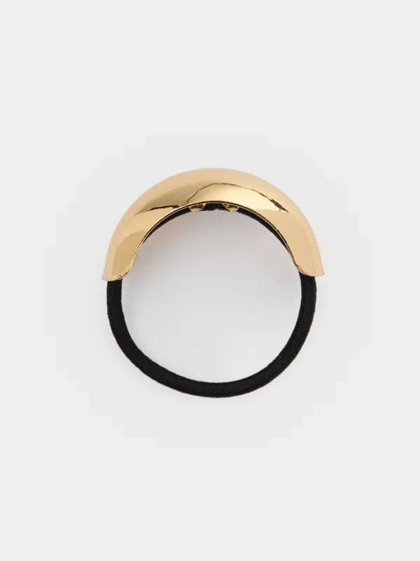 Резинка для волос, 6 см, металл, золотистая, Hairstyle, image-0