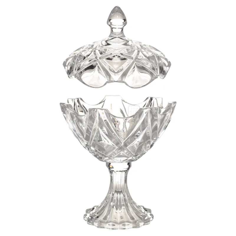 Конфетница, 21х12 см, с крышкой, Цветок, Villari, image-1