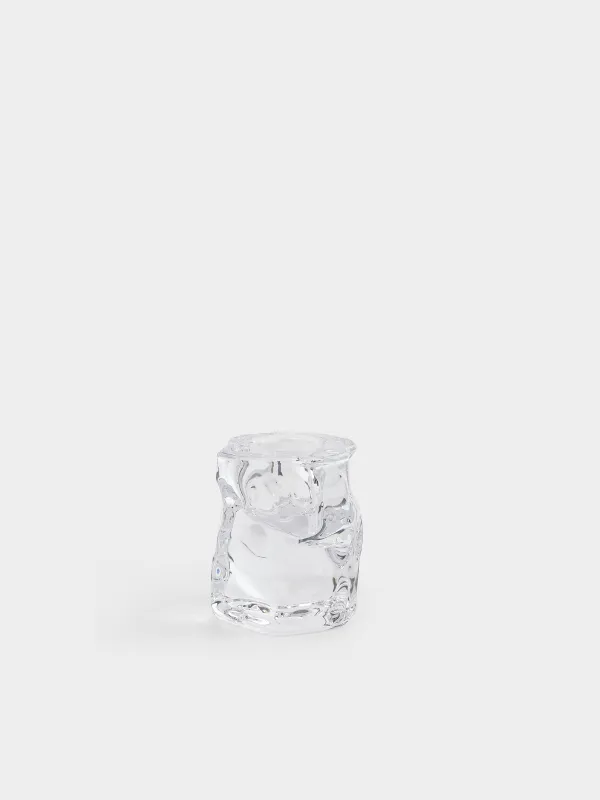 Подсвечник, 5x6 см, для тонкой свечи, стекло, Concave, image-0