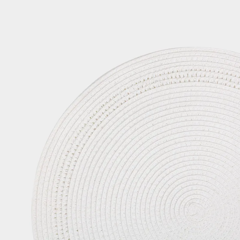 Салфетка под приборы, 38 см, целлюлоза, круглая, белая, Straw, image-3
