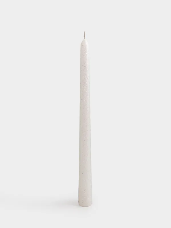 Свеча, 25 см, тонкая, с блестками, Sparkly candle, image-0
