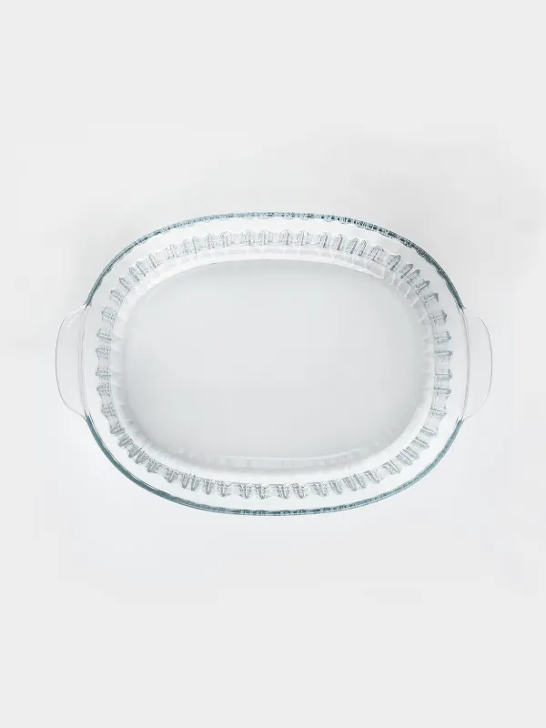 Форма для запекания, 27x19 см, 1,8 л, с крышкой, стекло Т, овальная, Cook ribbed, image-3