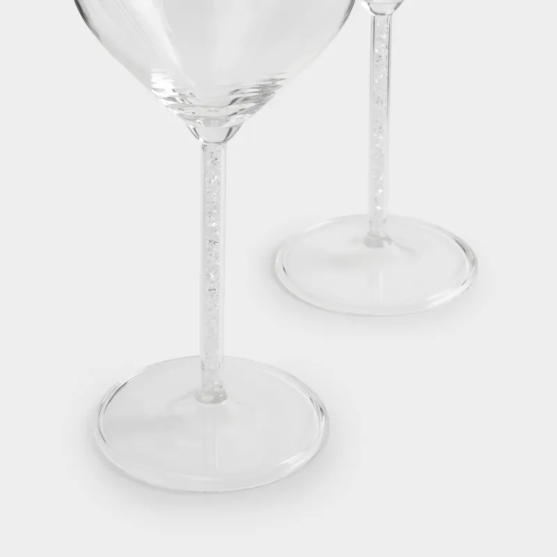 Бокал для вина, 450 мл, 2 шт, стекло/стразы, Crystal shine, image-2