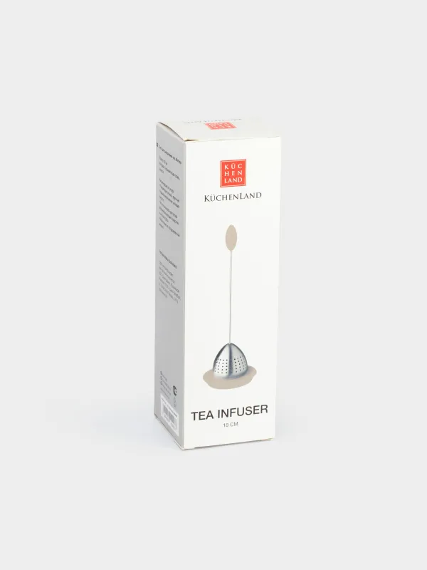 Сито для заваривания чая, 18 см, сталь/силикон, серебристо-бежевое, Метеор, Meteor, image-6