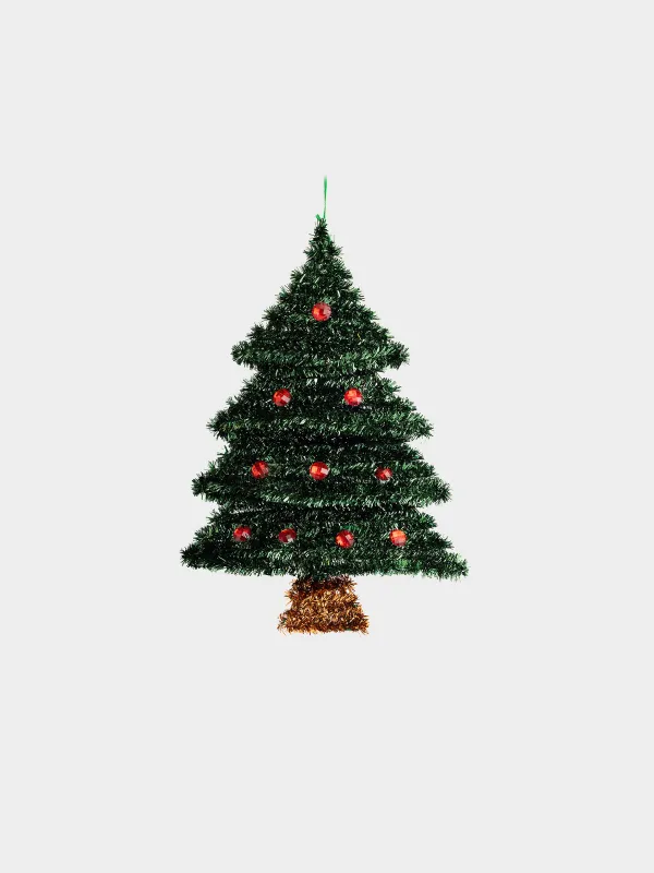Украшение декоративное, 36 см, подвесное, Елка, Tinsel decor, image-0