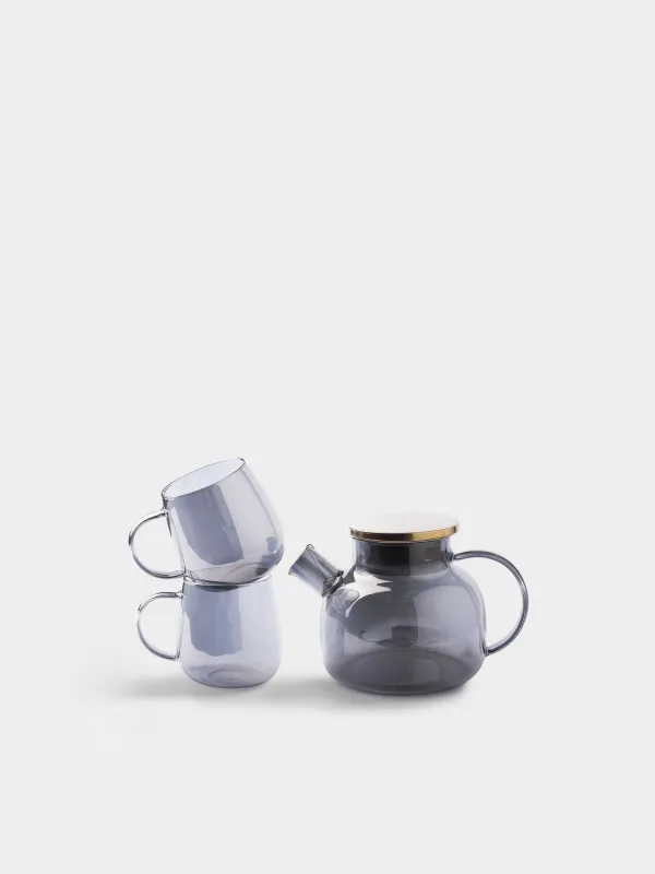 Набор чайный, на 2 персоны, Clear grey, image-0