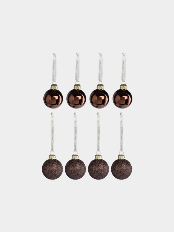 Игрушка елочная, 4 см, 8 шт, Шар, Ball sparkle, image-0