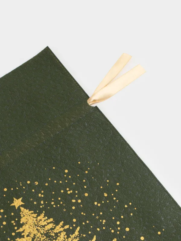 Мешок подарочный, 20х30 см, с завязками, полипропилен, зеленый, Ель, Night spruce, image-2