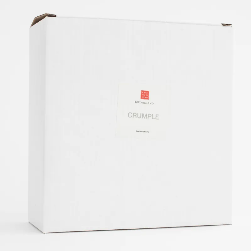 Блюдо декоративное, 17 см, керамика, молочное, Мятый эффект, Crumple, image-6