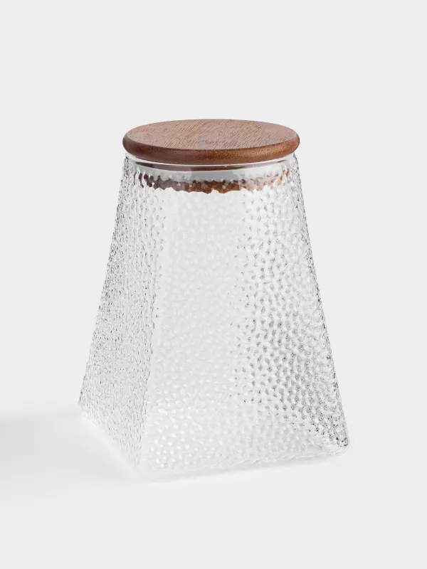 Банка для сыпучих продуктов, 950 мл, Relli wood, image-1
