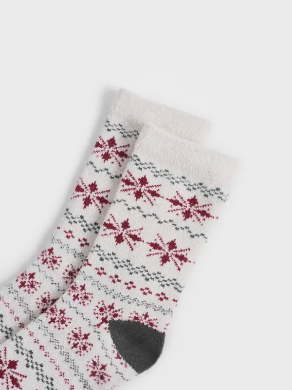 Носки женские, молочно-зеленые, Fleece, image-2