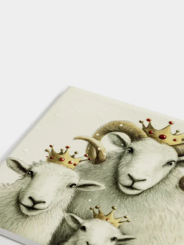 Подставка под кружку, Овечки, Royal sheep, image-1