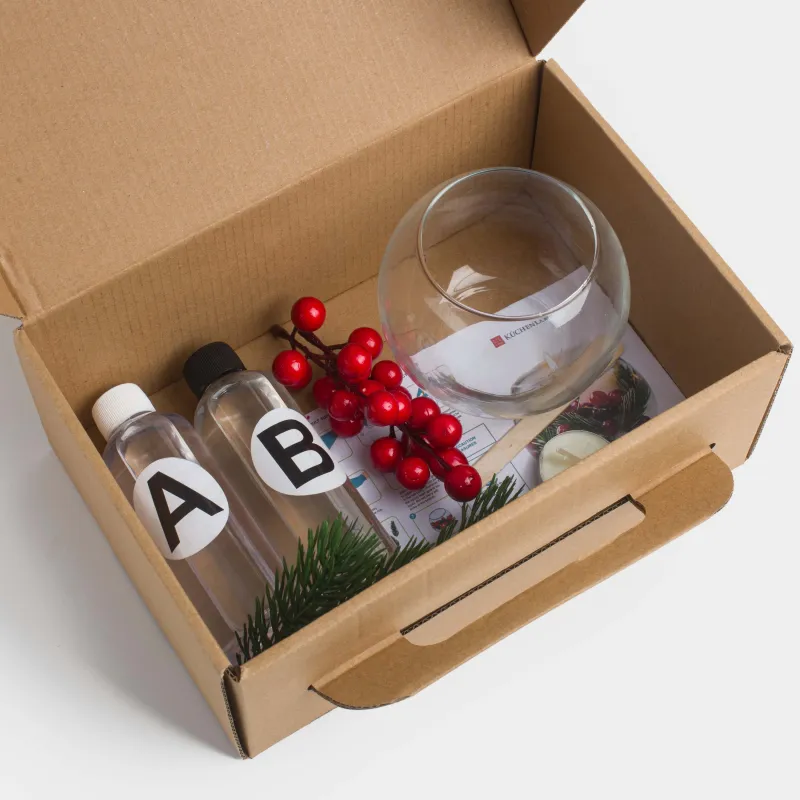 Набор для творчества, 24х15 см, рукоделие, стекло/пластик, Подсвечник, Creativity candle, image-5