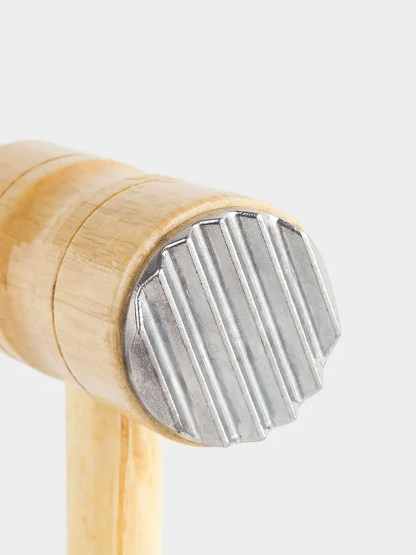 Молоток для отбивания мяса, 29 см, металл/дерево, Wood kitchen, image-4