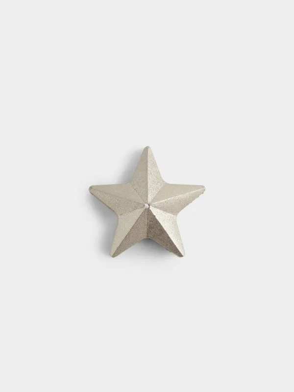 Свеча, 3x8 см, с блестками, Звезда, Star candle, image-1