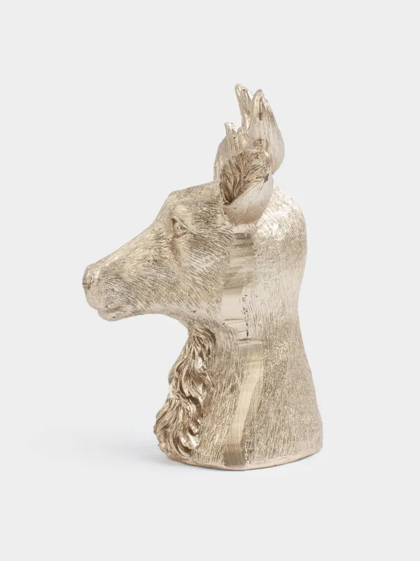 Свеча, 9х12 см, золотистая, Олень, Deer candle, image-2