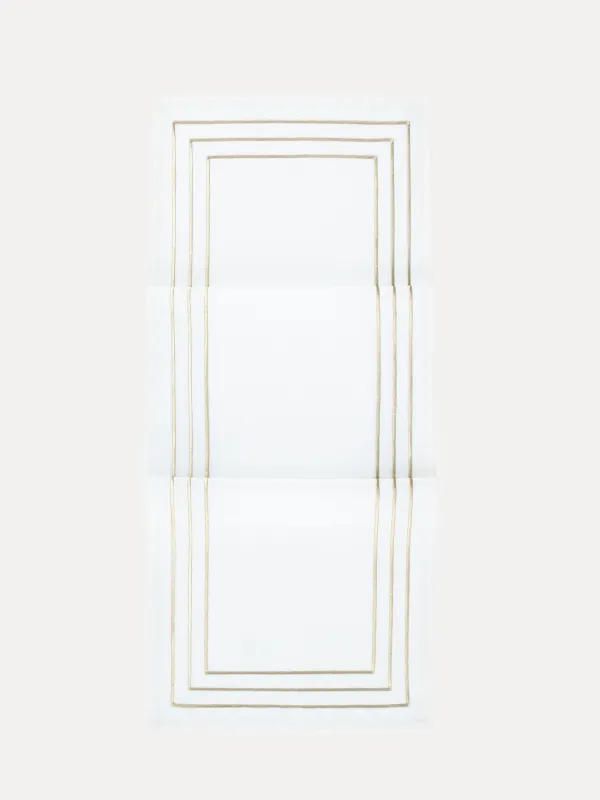 Дорожка настольная, 40х160 см, Линии, Trim gold, image-0