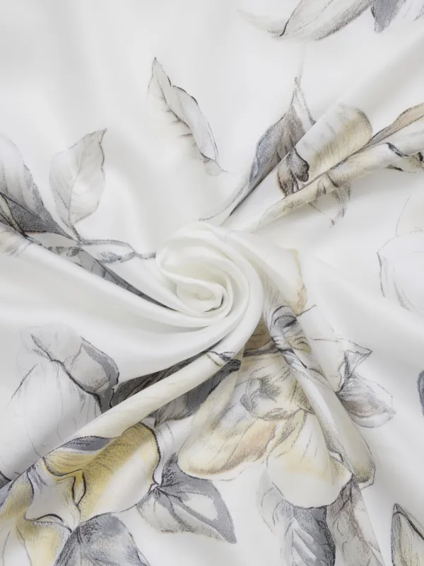 Постельное белье, евро, тенсель, Цветы магнолии, Tencel, image-4