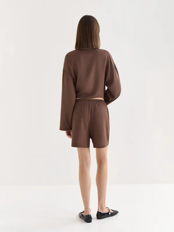 Шорты коричневые, Redana, image-3