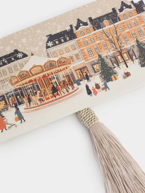 Конверт подарочный, 17х9 см, Christmas carousel, image-2