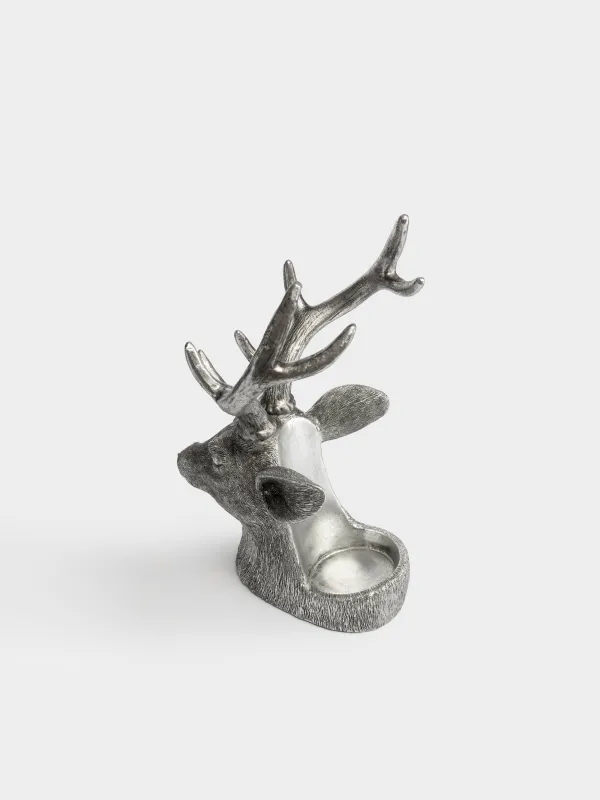 Подставка для бутылки, 19x23x33 см, Олень, Deer silver, image-3
