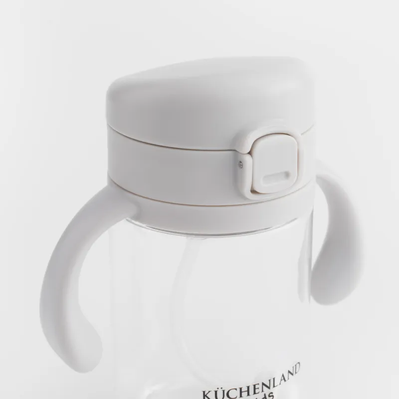 Бутылка-поильник, детская, 240 мл, тритан, серая, Kiddy, image-3