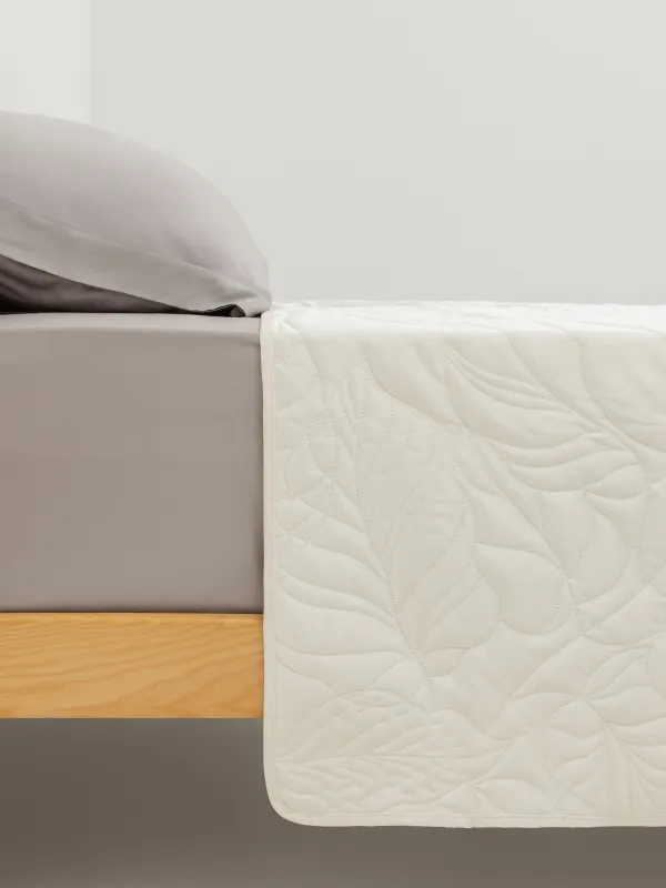 Покрывало, 220х240 см, стеганое, Листья, Stitch velvet, image-2