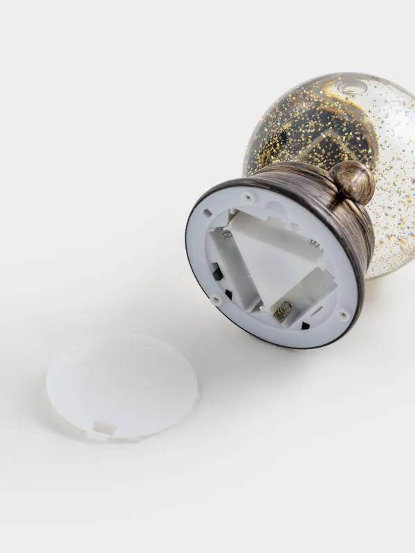 Снежный фонарь, 14x16 см, с подсветкой, пластик, бронзовый, Глобус, Bronze style, image-5