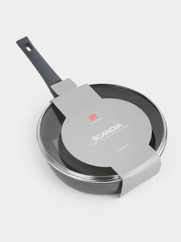Сотейник, 28 см, с крышкой, съемная ручка, с покрытием, алюминий, Scandia, image-8