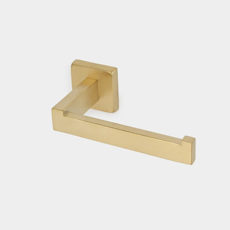 Держатель для туалетной бумаги, 16 см, настенный, сталь, золотистый, Trend, image-4