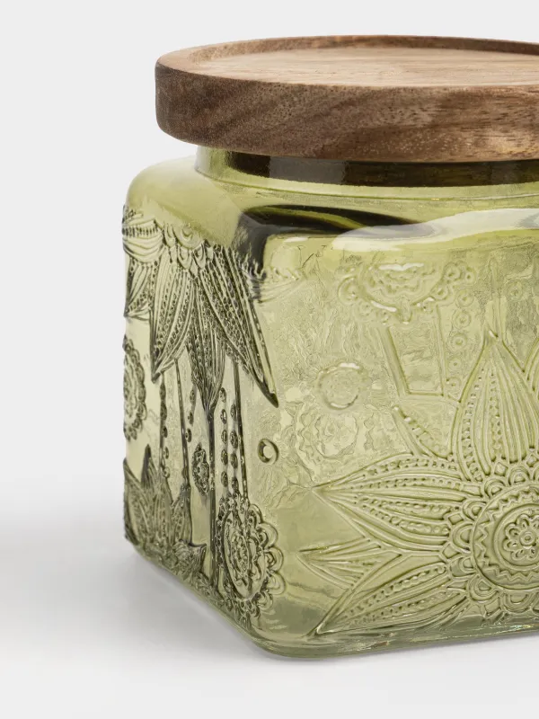 Банка для сыпучих продуктов, 550 мл, Bloome wood, image-2