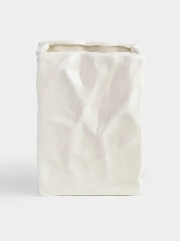 Стакан для ванной комнаты, 12 см, Мятый эффект, Crumple bath, image-0