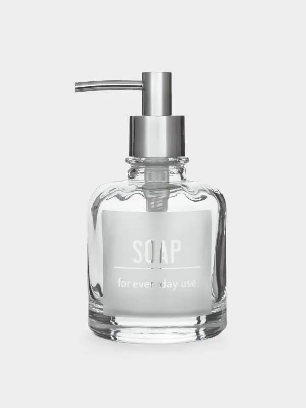 Диспенсер для жидкого мыла, 260 мл, стекло/пластик, Lunt, image-3