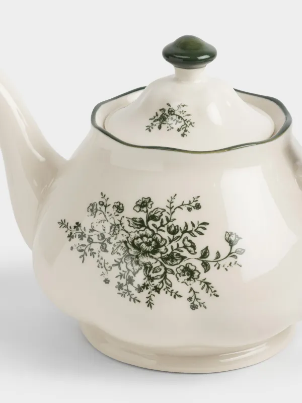 Чайник заварочный, 1,4 л, Зеленые цветы, Green lace, image-3