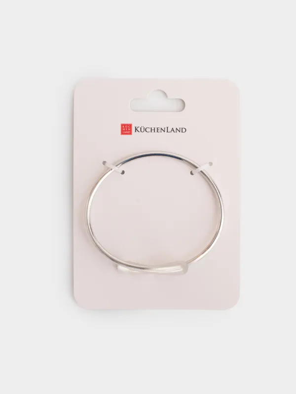 Браслет-кафф, 7 см, металл, серебристый, Капли, Jewelry, image-3