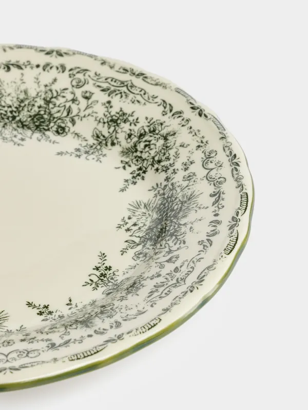 Тарелка обеденная, 28 см, Зеленые шишки, Conifer lace, image-3