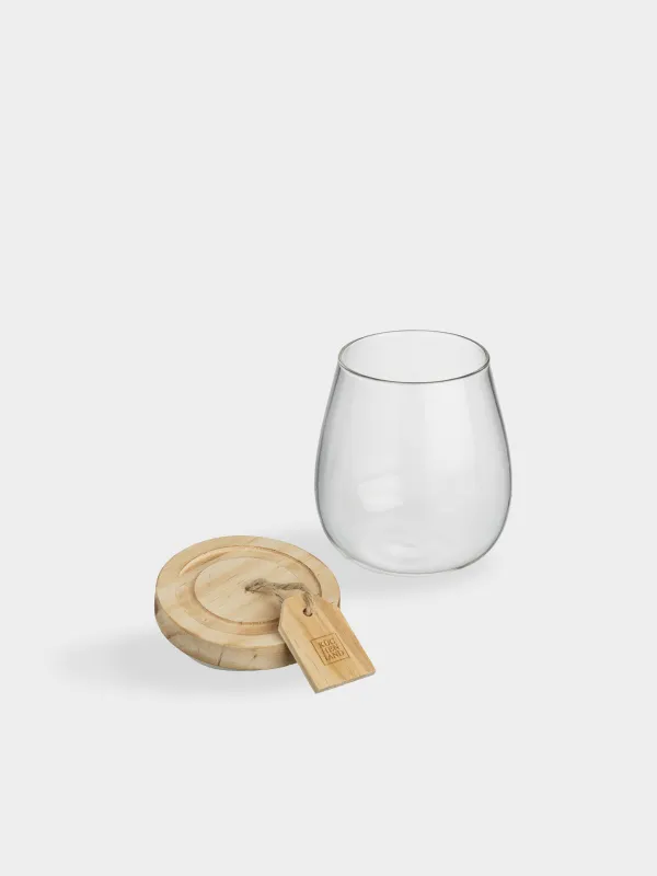 Банка для сыпучих продуктов, 700 мл, Clear wood, image-2