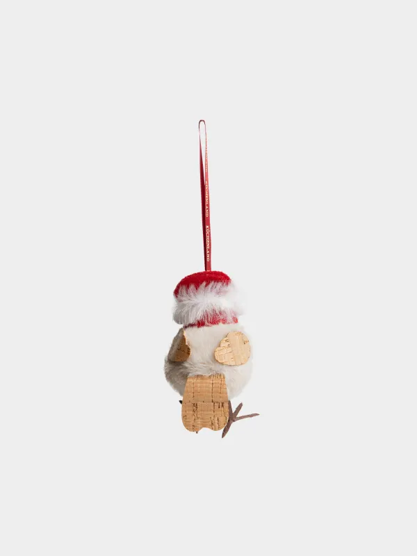 Игрушка елочная, 10 см, Птенчик в шапке, Figure Christmas Fuzz, image-2