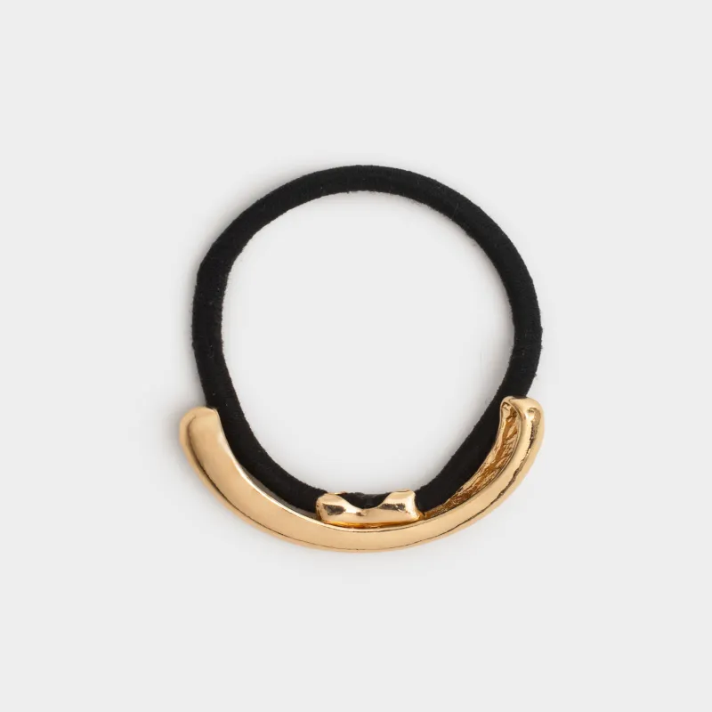 Резинка для волос, 6 см, металл, золотистая, Hairstyle