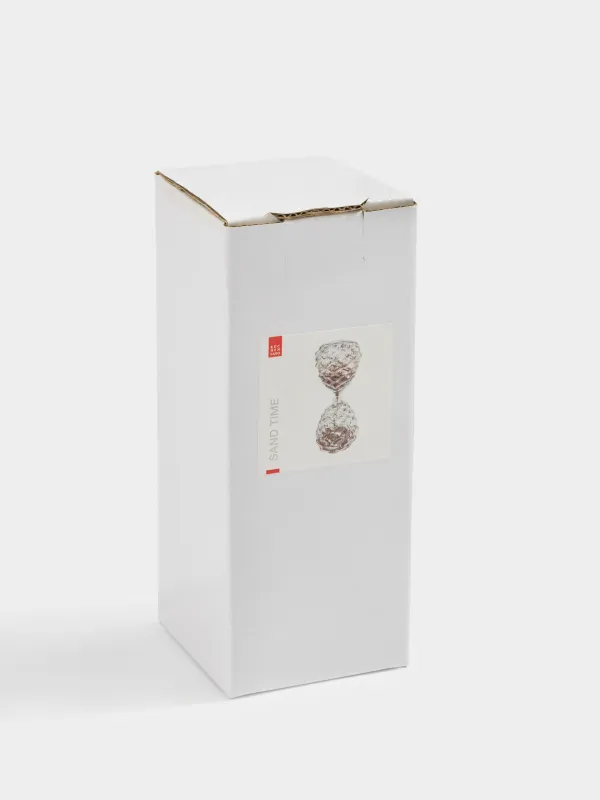 Часы песочные, 15 см, 3 минуты, с блестками внутри, стекло Б/песок, Шишки, Sand time, image-4