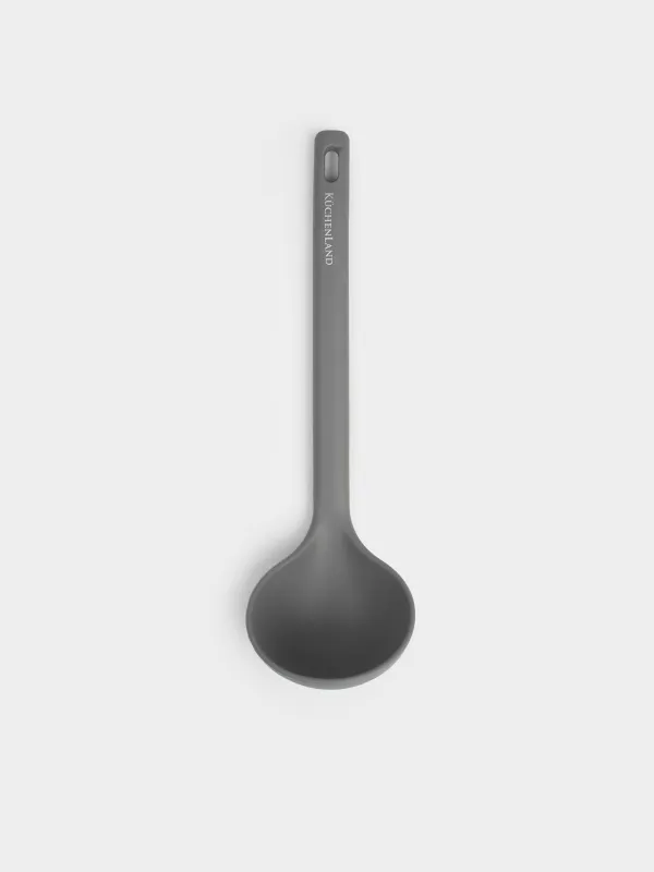 Половник, 30 см, силикон, серый, Grey steel, image-0