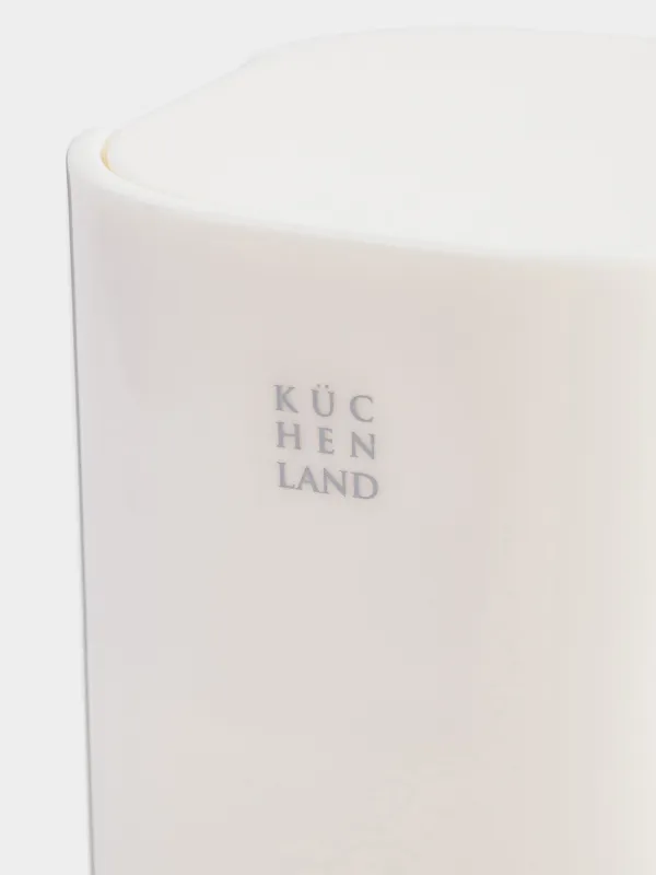 Диспенсер для жидкого мыла, 440 мл, пластик/акрил, молочный, Eleos, image-3